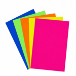 Brightwon A3 Fluorescent Color Paper | 115 GSM | 25 Sheets | 5 Bright Fluorescent Colors | Art & Craft Paper for School Projects, DIY Crafts, Charts, Posters, Decorations, Origami & Paper Cutting
